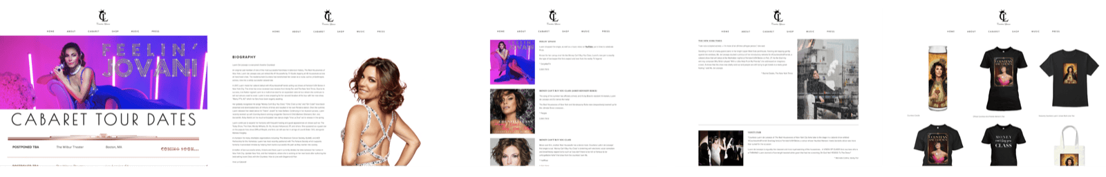 Countess Luann — website design