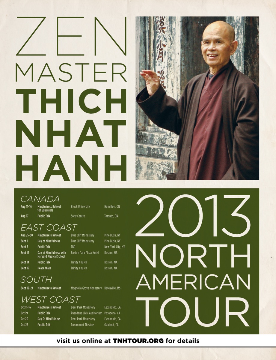 2013 North America Tour poster
