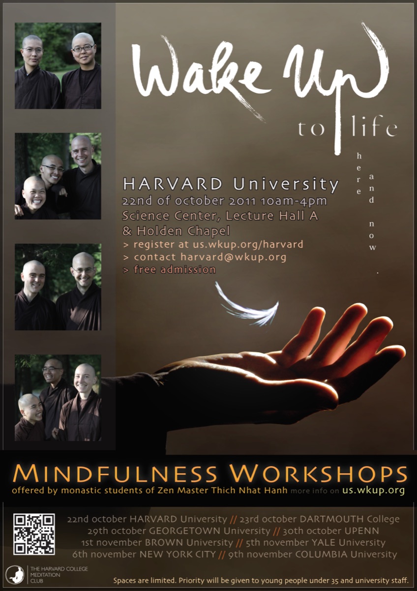 Harvard Mindfulness Retreat poster
